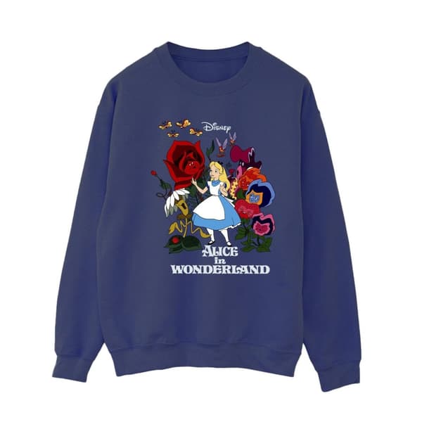 Disney Sweatshirt med blommor från Alice i underlandet - dam/dam