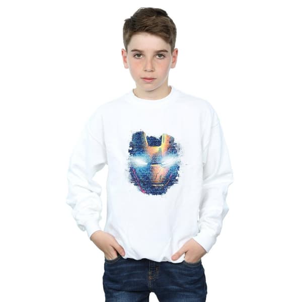 Marvel Pojkar Avengers Iron Man Sweatshirt med tryck på huvudet