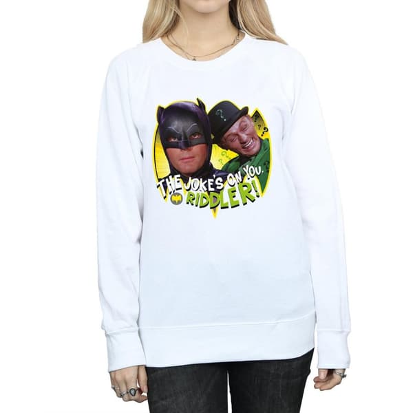 DC Comics Dam/Tjej Batman TV Series The Riddler Joke Sweatshirt