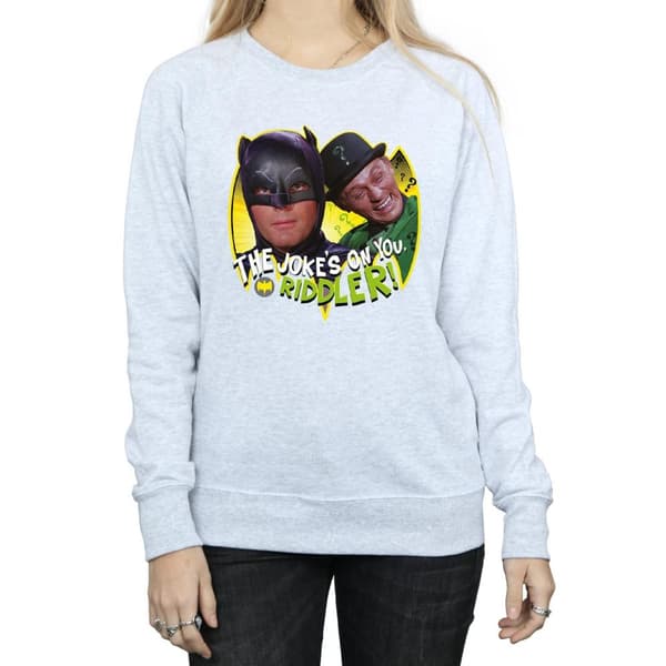 DC Comics Dam/Tjej Batman TV Series The Riddler Joke Sweatshirt