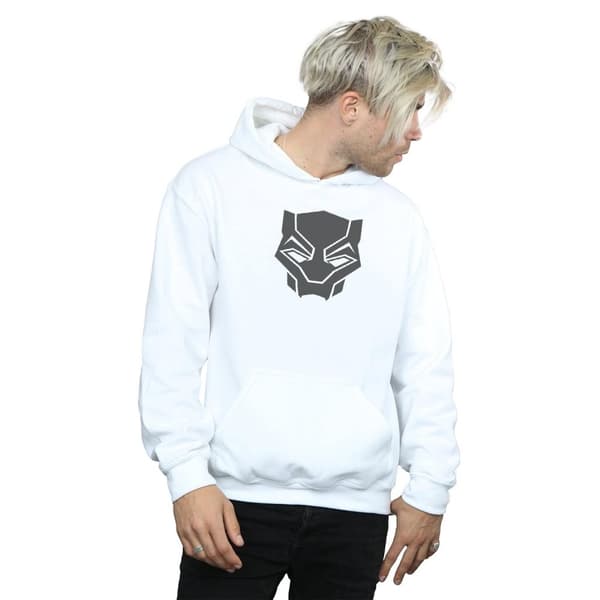 Marvel Mens Black Panther Black On Black Hoodie