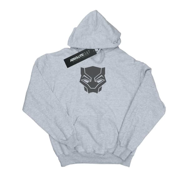 Marvel Mens Black Panther Black On Black Hoodie