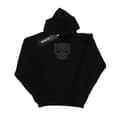 Miniatyrbilde 1 av 5: Marvel Mens Black Panther Black On Black Hoodie