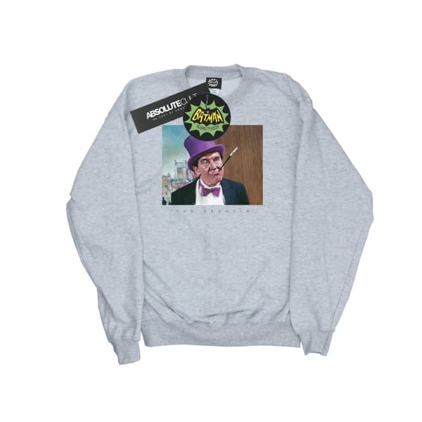 DC Comics Batman TV Series The Penguin Photograph Sweatshirt för män Sports Grey 3XL
