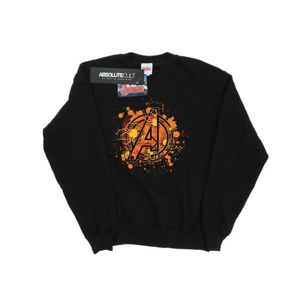 Marvel Girls Avengers Assemble Halloween Spider Logo Sweatshirt