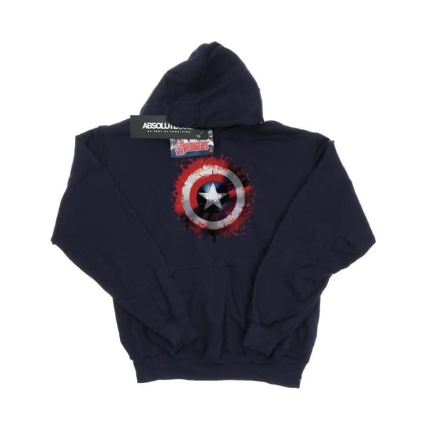Marvel Mens Avengers Captain America Art Shield Hoodie