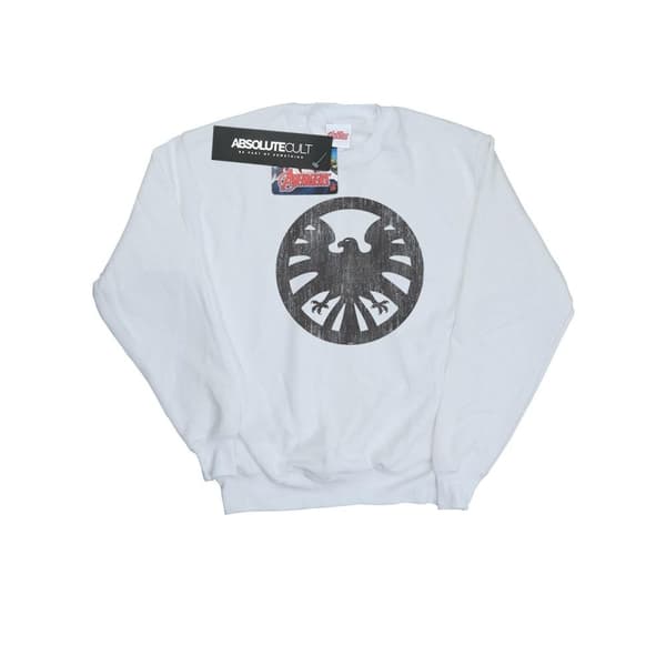 Marvel Boys Agents Of SHIELD Distressed Logo Sweatshirt