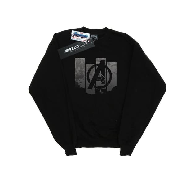 Marvel Mens Avengers Endgame Panel Logo Sweatshirt Black 4XL
