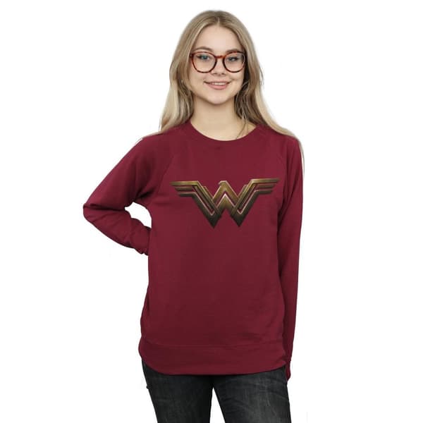 DC Comics Sweatshirt med Wonder Woman-logga för damer/damer