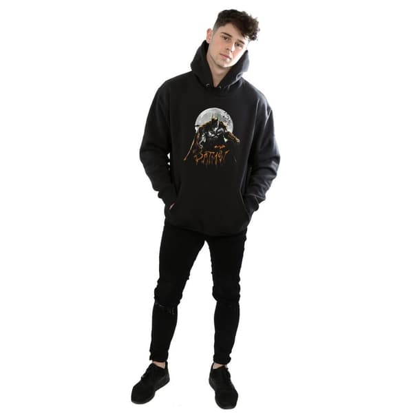 DC Comics Batman Arkham Knight Halloween Moon Hoodie - herr