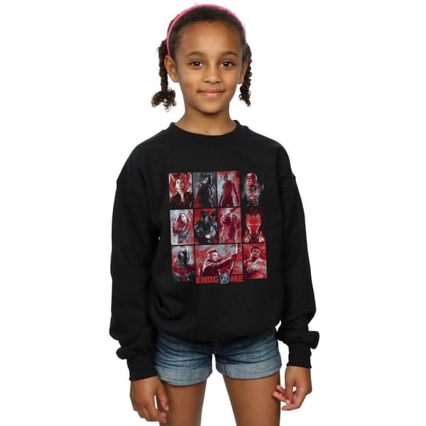 Marvel Sweatshirt med borstade paneler för tjejer Avengers Endgame