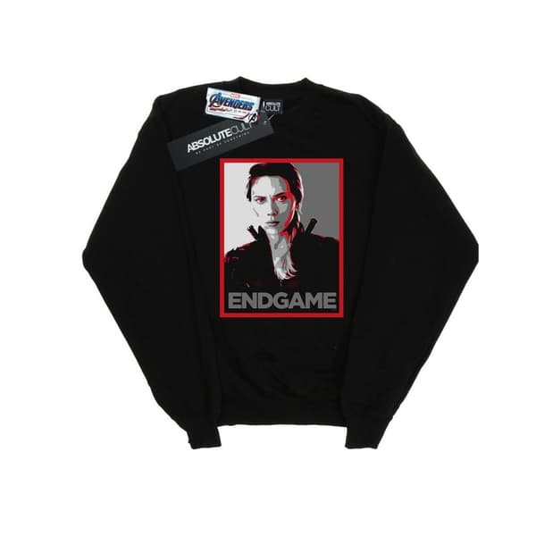 Marvel Mens Avengers Endgame Black Widow Poster Sweatshirt