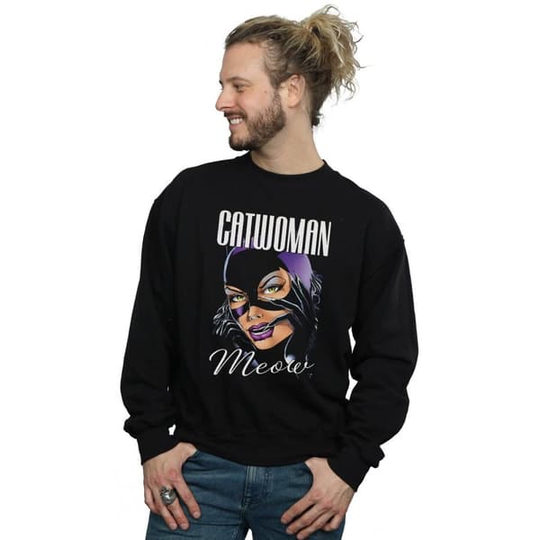 DC Comics Mens Batman Catwoman Feline Fatale Sweatshirt