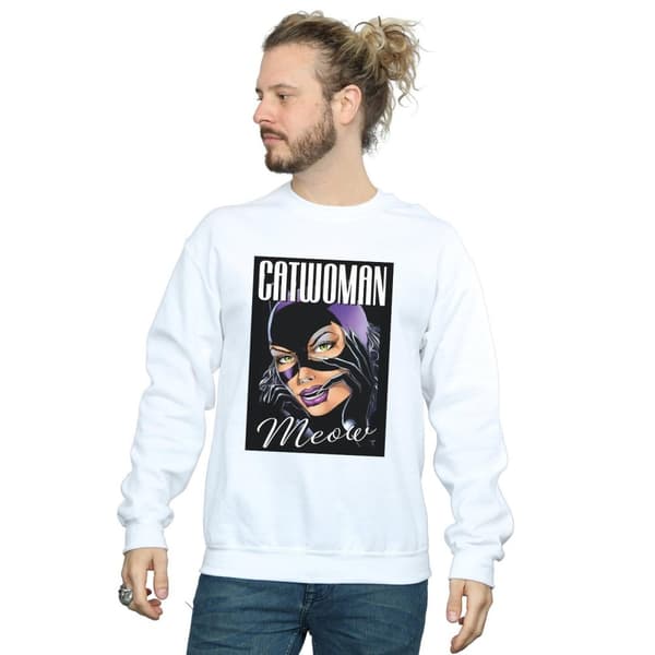DC Comics Mens Batman Catwoman Feline Fatale Sweatshirt
