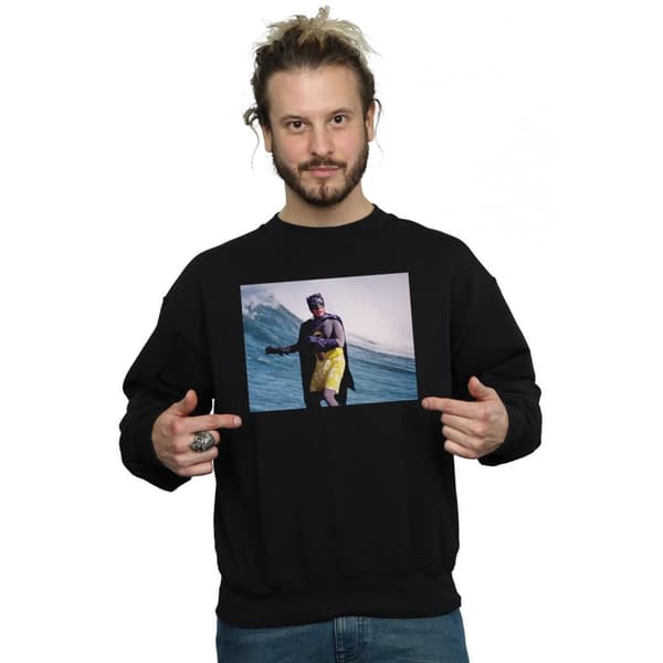 DC Comics Mens Batman TV Series Surfing Still Sweatshirt