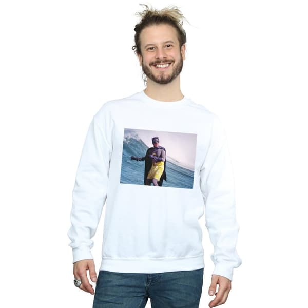 DC Comics Mens Batman TV Series Surfing Still Sweatshirt
