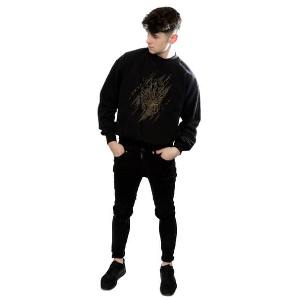 Marvel Black Panther Gold Head Sweatshirt för herrar
