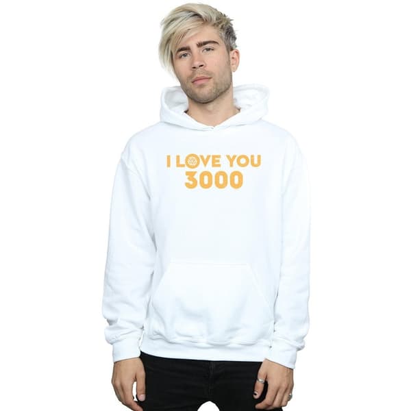 Marvel Mens Avengers Endgame I Love You 3000 Arc Reactor Hoodie