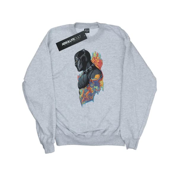 Marvel Sweatshirt med svart pantherprofil för kvinnor/damer