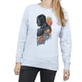 Miniatyrbild 3 av 5: Marvel Sweatshirt med svart pantherprofil för kvinnor/damer