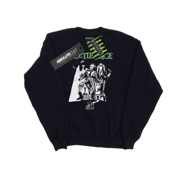 Beetlejuice Mono Poster - Sweatshirt för kvinnor/damer