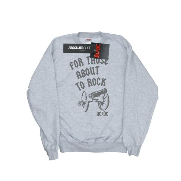 AC/DC Mens For Those About To Rock Cannon Sweatshirt