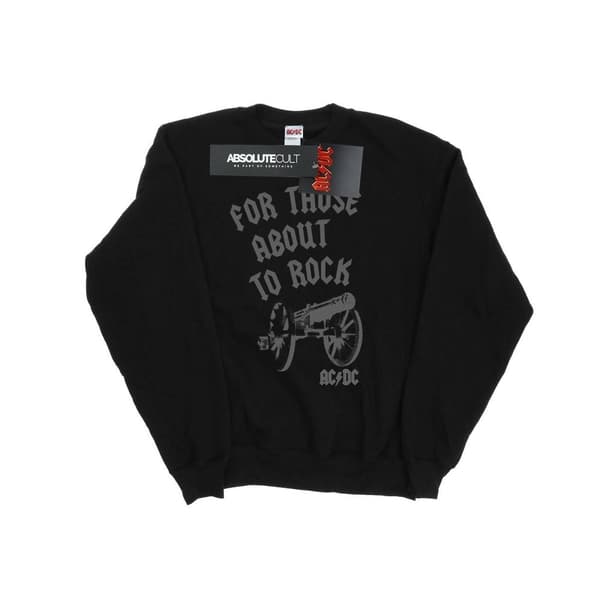 AC/DC Mens For Those About To Rock Cannon Sweatshirt