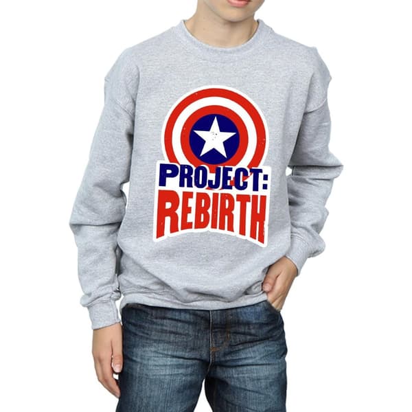 Marvel Sweatshirt för pojkar - Captain America Project Rebirth