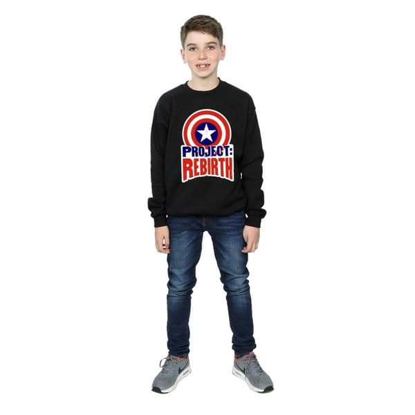 Marvel Sweatshirt för pojkar - Captain America Project Rebirth