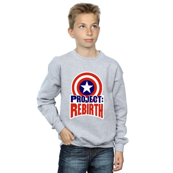 Marvel Sweatshirt för pojkar - Captain America Project Rebirth