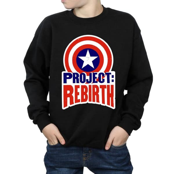Marvel Sweatshirt för pojkar - Captain America Project Rebirth