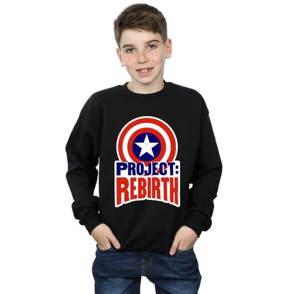 Marvel Sweatshirt för pojkar - Captain America Project Rebirth