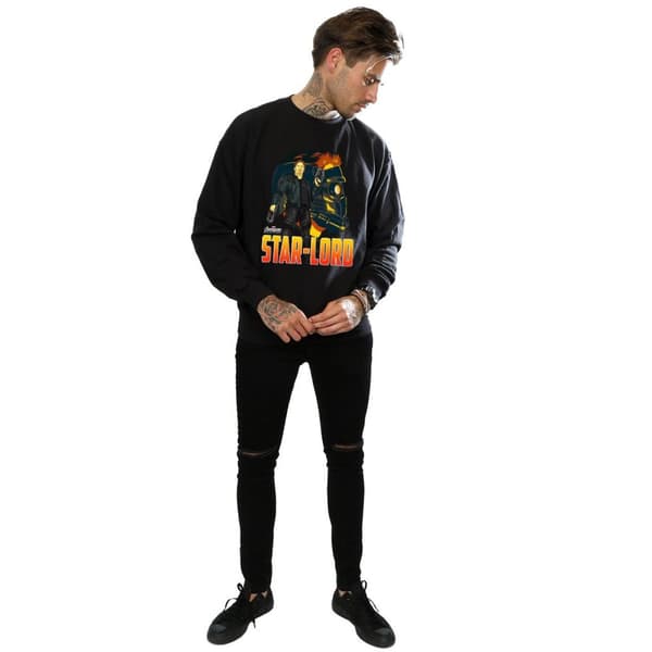 Marvel Mens Avengers Infinity War Star Lord Character Sweatshirt