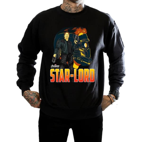 Marvel Mens Avengers Infinity War Star Lord Character Sweatshirt