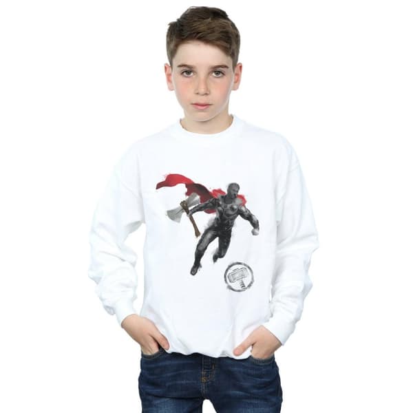 Marvel Boys Avengers Endgame Painted Thor Sweatshirt