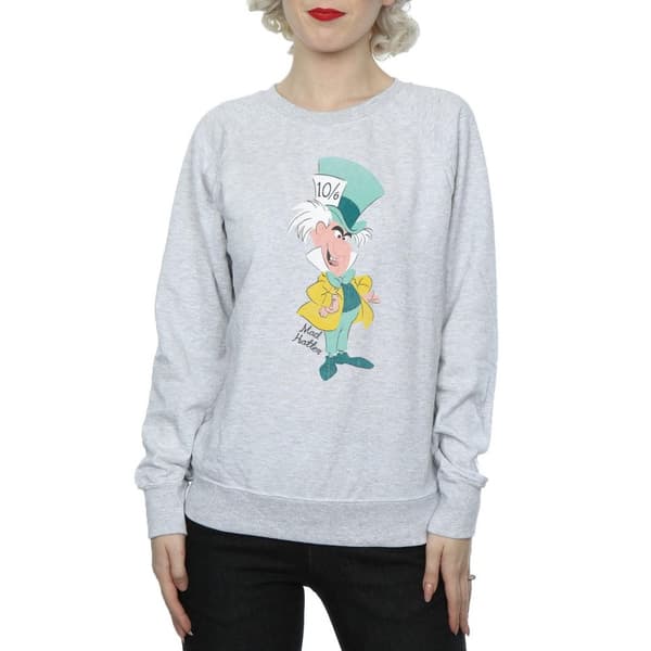 Disney Womens/Ladies Classic Mad Hatter Sweatshirt
