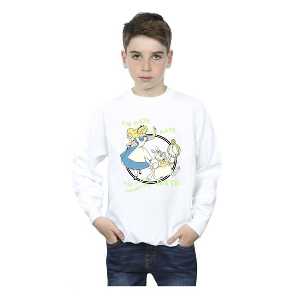 Disney Pojkar Alice i underlandet I´m Late Sweatshirt
