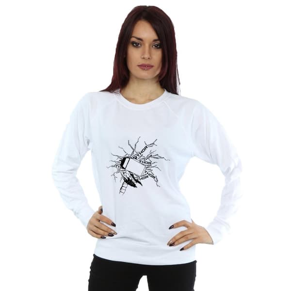 Marvel Womens/Ladies Thor Lightning Sweatshirt