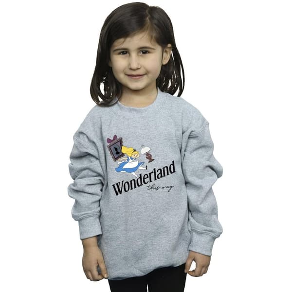 Disney Girls Alice In Wonderland This Way Sweatshirt