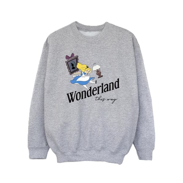 Disney Girls Alice In Wonderland This Way Sweatshirt