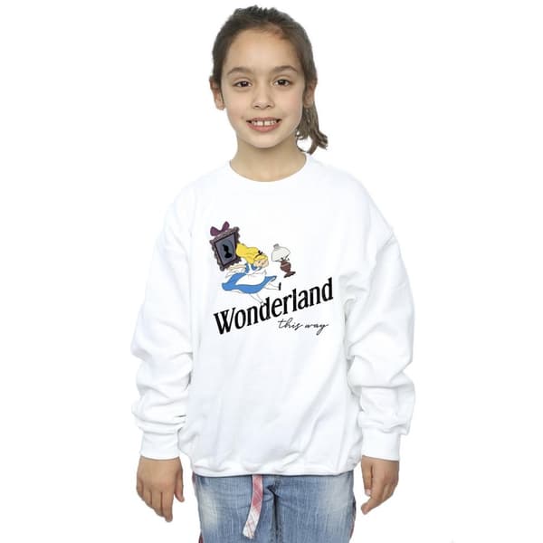 Disney Girls Alice In Wonderland This Way Sweatshirt