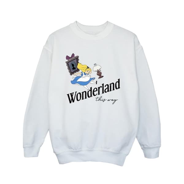 Disney Girls Alice In Wonderland This Way Sweatshirt