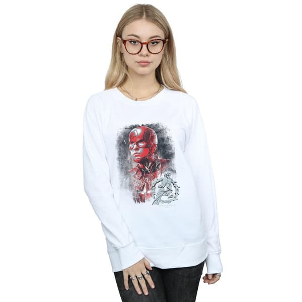 Marvel Womens/Ladies Avengers Endgame Captain America Brushed Sweatshirt