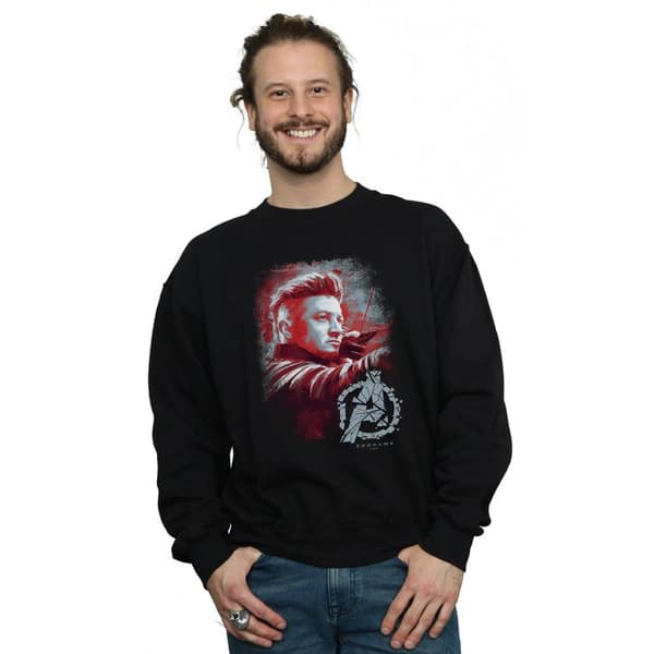 Marvel Mens Avengers Endgame Hawkeye Borstad Sweatshirt