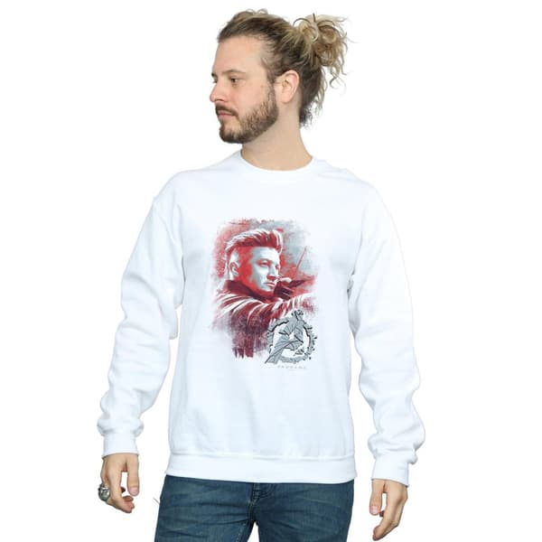 Marvel Mens Avengers Endgame Hawkeye Borstad Sweatshirt