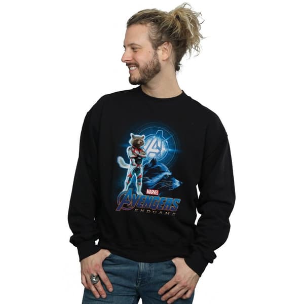 Marvel Mens Avengers Endgame Rocket Team Dräkt Sweatshirt