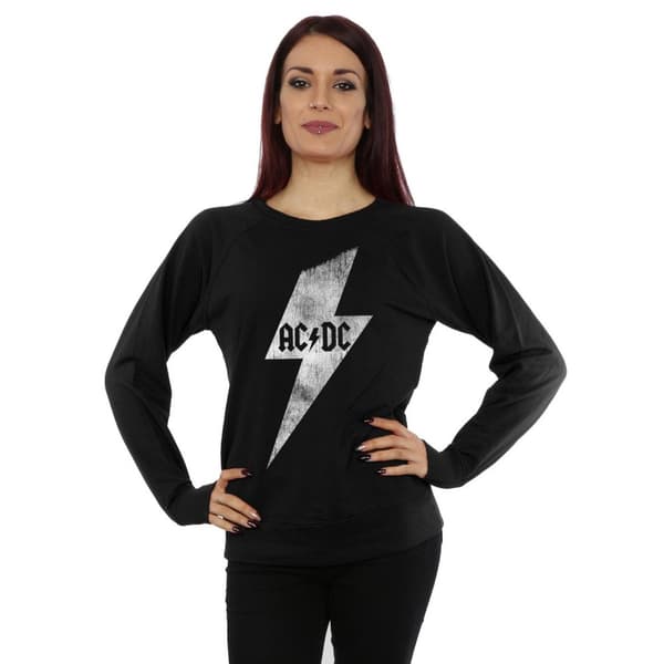 AC/DC Womens/Ladies Lightning Bolt Sweatshirt