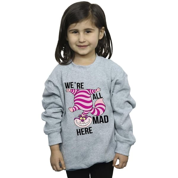 Disney Girls Alice In Wonderland All Mad Here Sweatshirt