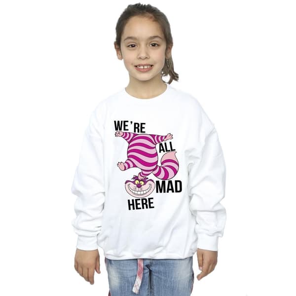 Disney Girls Alice In Wonderland All Mad Here Sweatshirt