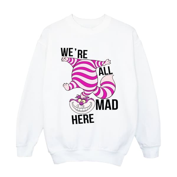 Disney Girls Alice In Wonderland All Mad Here Sweatshirt